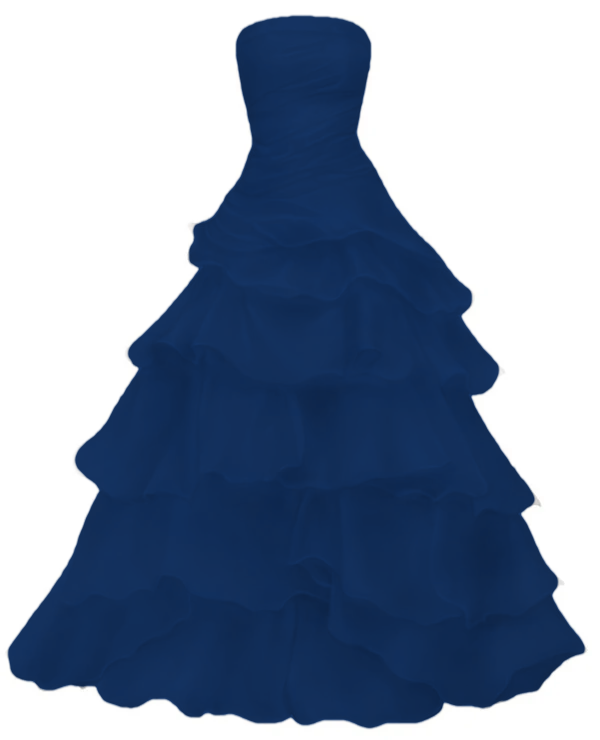 Strapless A Line Ruffle Long Prom Dress Layered Wedding Dress