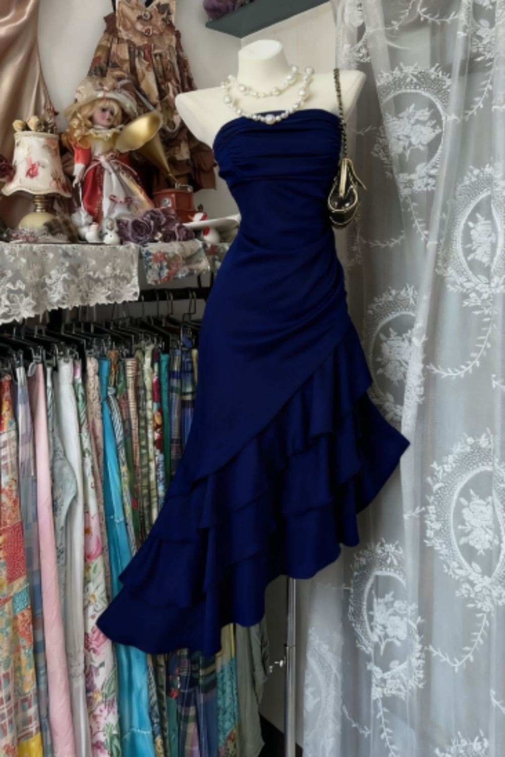 Champagne Short Ruffle Satin Homecoming Dress Birthday Dress