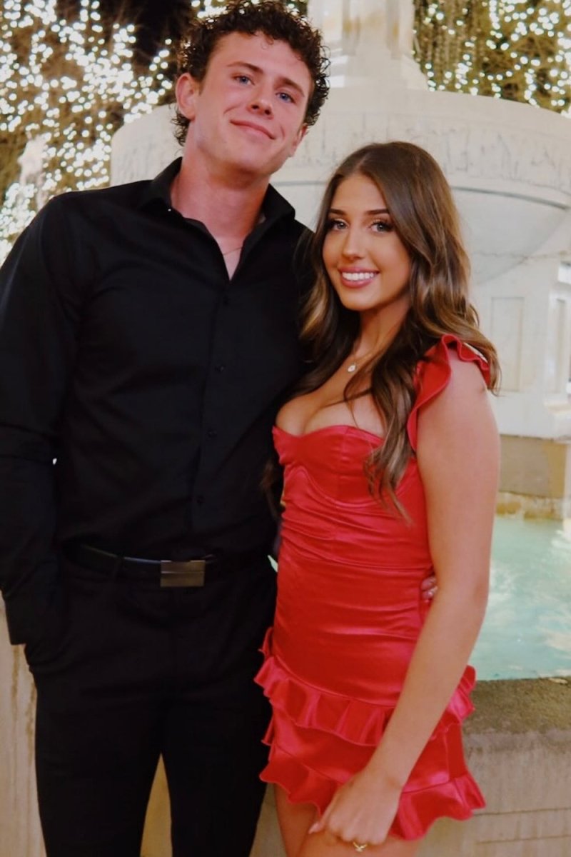 Red - Sweetheart Satin Ruffles Short Homecoming & Cocktail Dresses