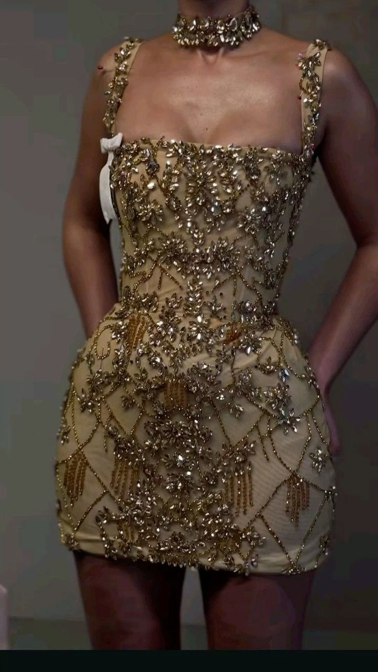 Luxury Sheath Square Neck Gold Short Formal Grade Homecoming Dresses Gold Cocktail Dress