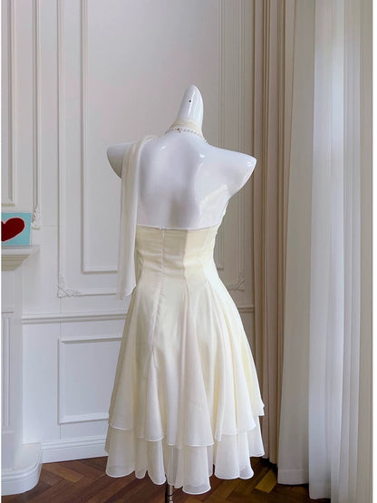 Pretty A Line Halter Chiffon Short 8Th Grade Homecoming Dress Summer Middle School Hoco Dresses Cocktail Dress Birthday Outfits