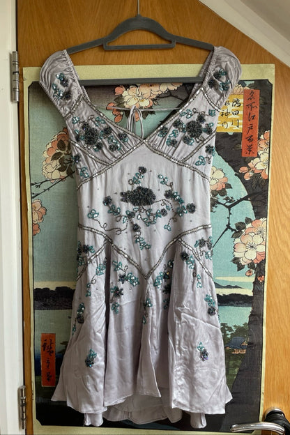 Pretty A Line V Neck Gray Chiffon Formal 8Th Grade Homecoming Dresses Summer Middle School Hoco Dress 18Th Birthday Outfits