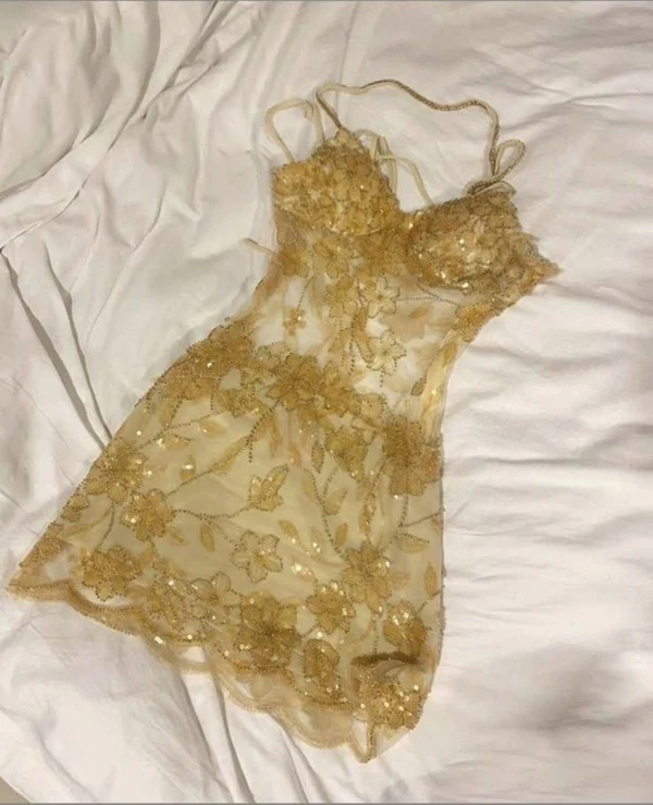 Pretty Spaghetti Straps Pink Sequin Grade Homecoming Dress Short Birthday Outfits Cocktail Dress