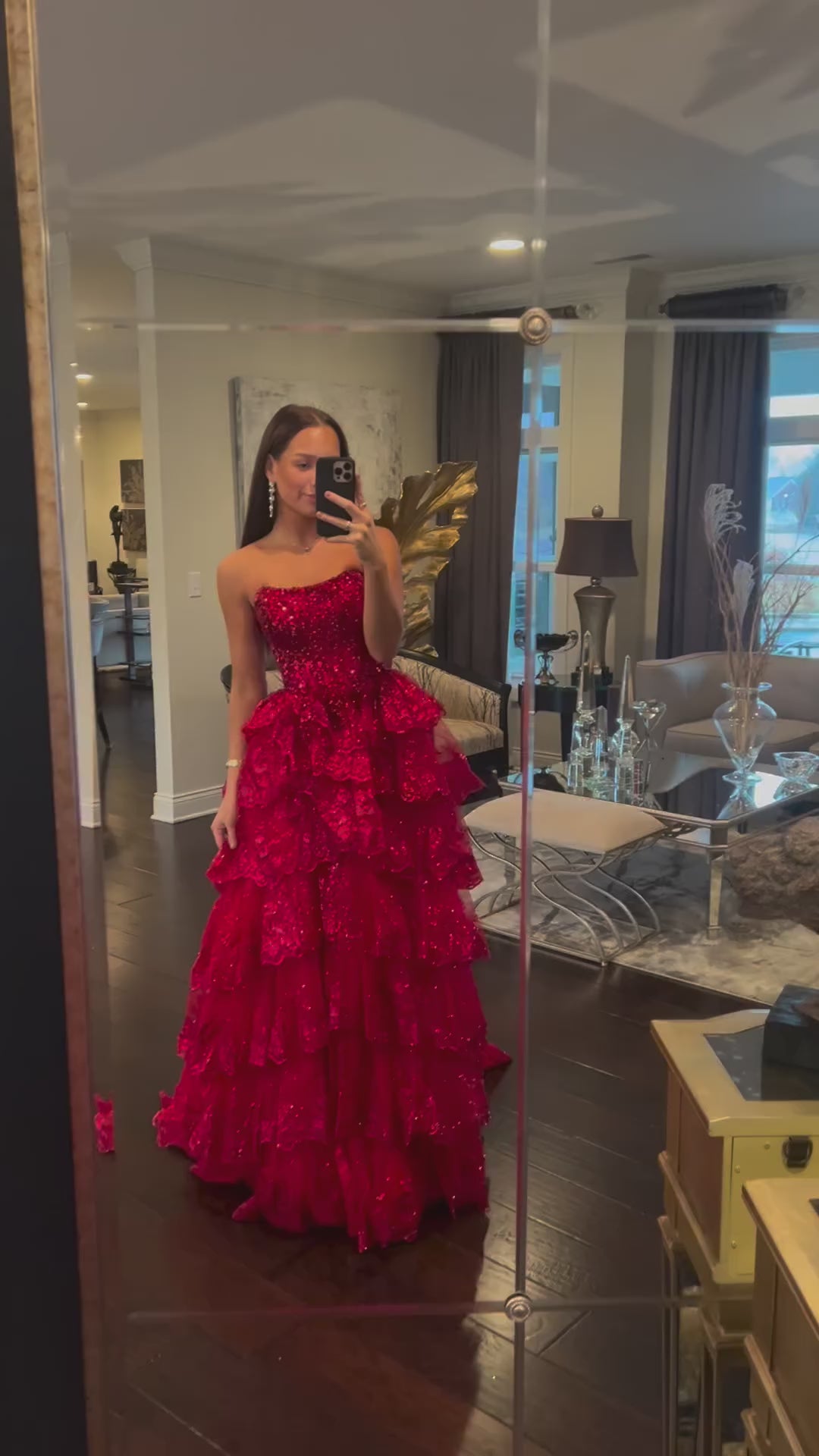 Fairy Strapless Lavender Tulle Appliques Long Birthday Prom Gown Party Dress SP1589