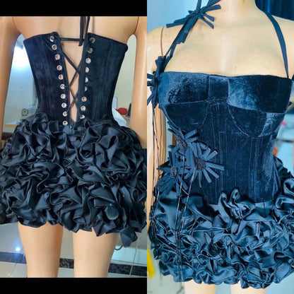 Sexy Sheath Halter Black Sleeveless Mini Short Formal 8Th Grade Homecoming Dresses Summer Middle School Hoco Dress Homecoming Outfits Birthday Outfit