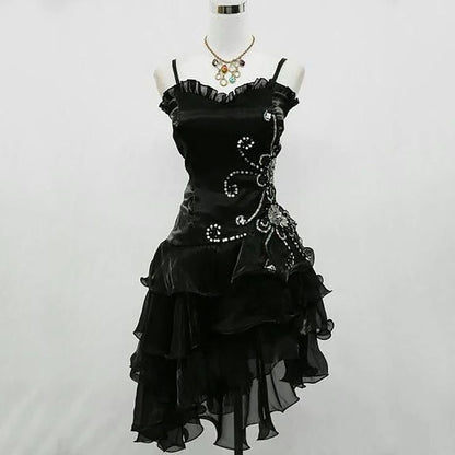Sexy Cocktail Dress Straps Sleeveless Black Short Prom Dress Homecoming Dress