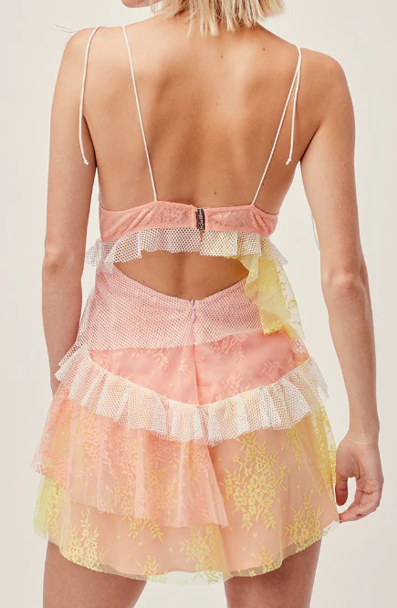 Spaghetti Straps Lace Homecoming Dresses Mini Prom Dress