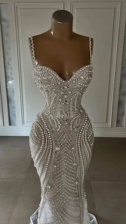Luxury Sequin Beaded Wedding Dress Long Bridal Gown Wedding Dresses,LTP3680