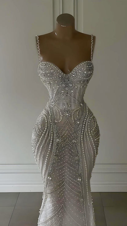 Luxury Sequin Beaded Wedding Dress Long Bridal Gown Wedding Dresses,LTP3680