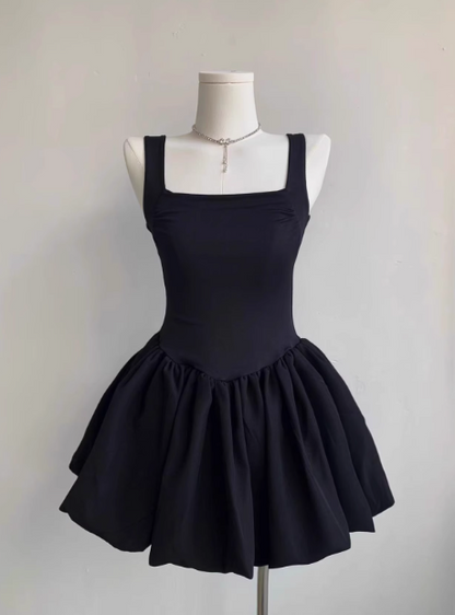 Sweet Square Neck Sleeveless Waist Ballet Puffy Birthday Tutu Homecoming Dress