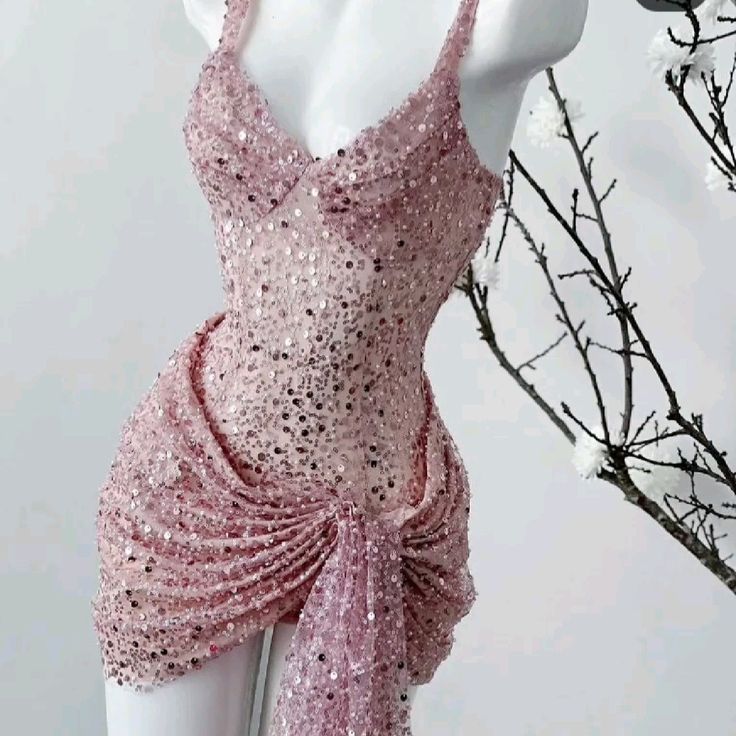 Unique Sheath Straps Sequin Lilac Formal Tight Homecoming Dresses 8Th Grad Dance Graduation Dress Short Hoco Dresses