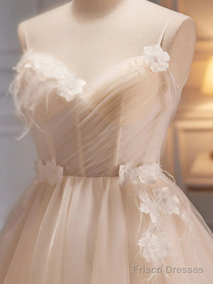 V Neck Short Champagne Prom Dresses, Short V Neck Chamapgne Graduation Homecoming Dresses
