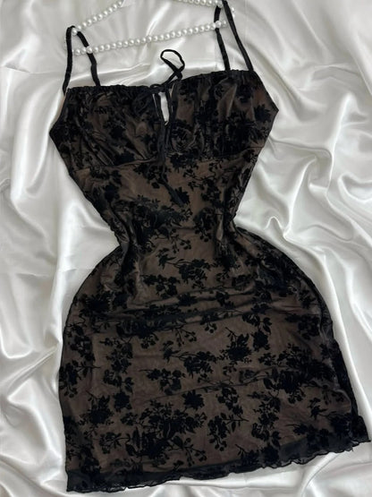 Vintage Purple Black Lace Strap Mini Homecoming Dress