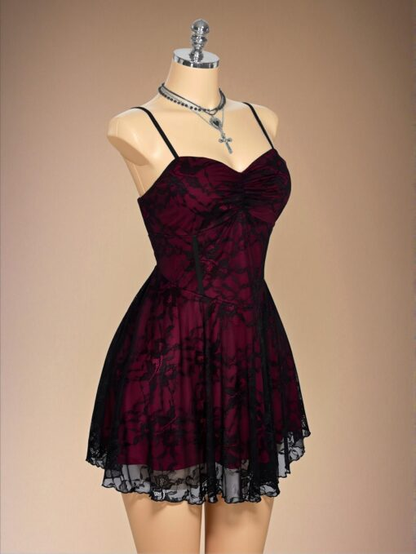 Vintage Spaghetti Straps V Neck A Line Short Graduation Homecoming Dress 20Th Birthday Outfits