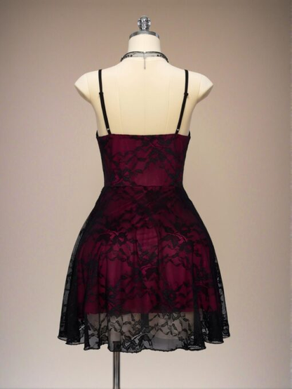 Vintage Spaghetti Straps V Neck A Line Short Graduation Homecoming Dress 20Th Birthday Outfits