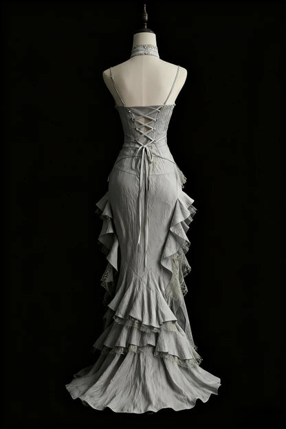 White Retro Fashion Elegant Long/Short Lace Homecoming Dress Prom Dress Evening Gown