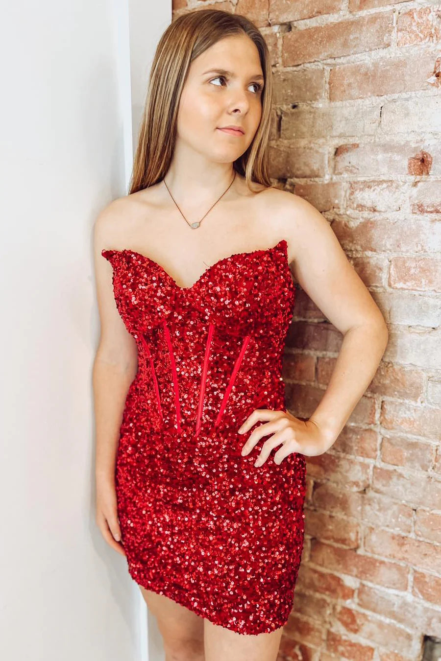 Red Sleeveless Sequin Homecoming Dresses Short Semi Formal Dress Laylatailor Shop Red Sleeveless Sequin Homecoming Dresses Short Semi Formal Dress Laylatailor Shop