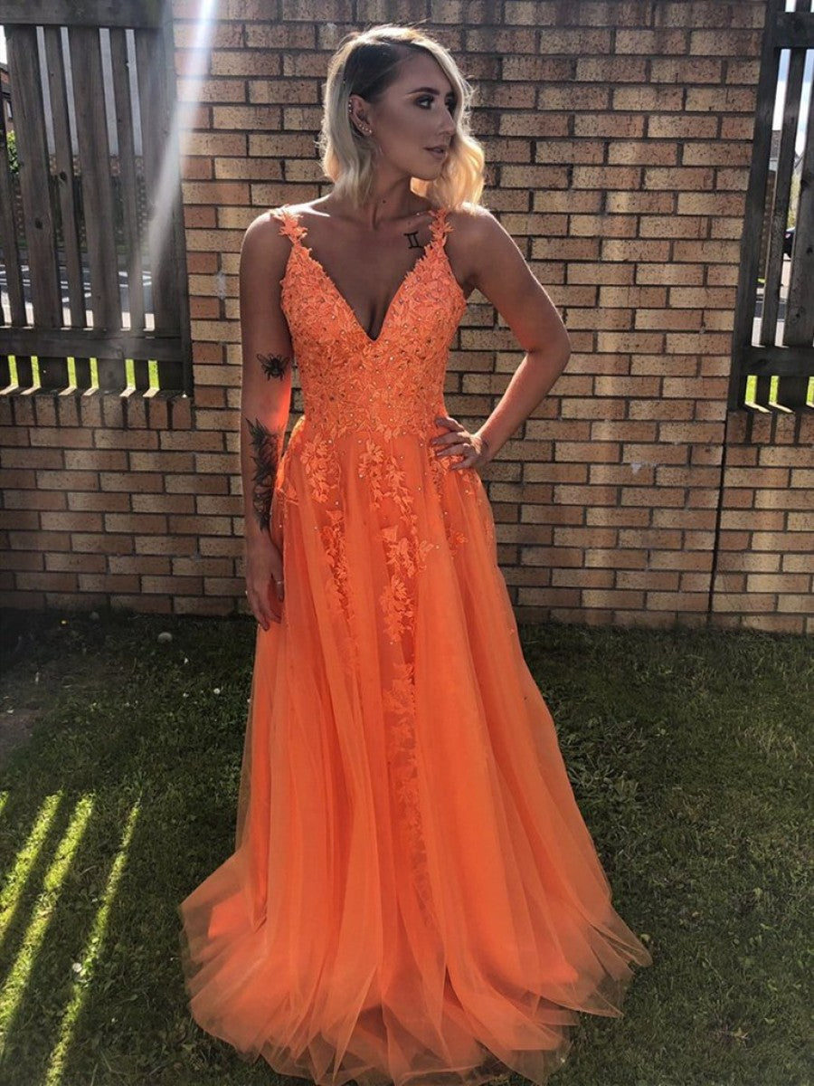 LTP0260,A Line V Neck Backless Lace Yellow Prom Dresses V Neck Lace Formal Dresses Yellow Lace Evening Dresses