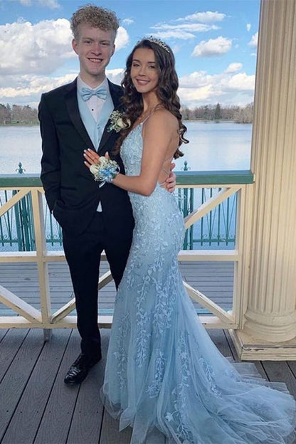 LTP0944,Blue Mermaid Prom Dress, Popular Long Prom Dress with Applique Laylatailor Shop LTP0944,Blue Mermaid Prom Dress, Popular Long Prom Dress with Applique Laylatailor Shop