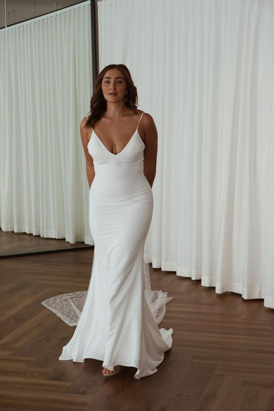 LTP1123,Cheap mermaid white bridal dresses,spaghetti straps wedding gown