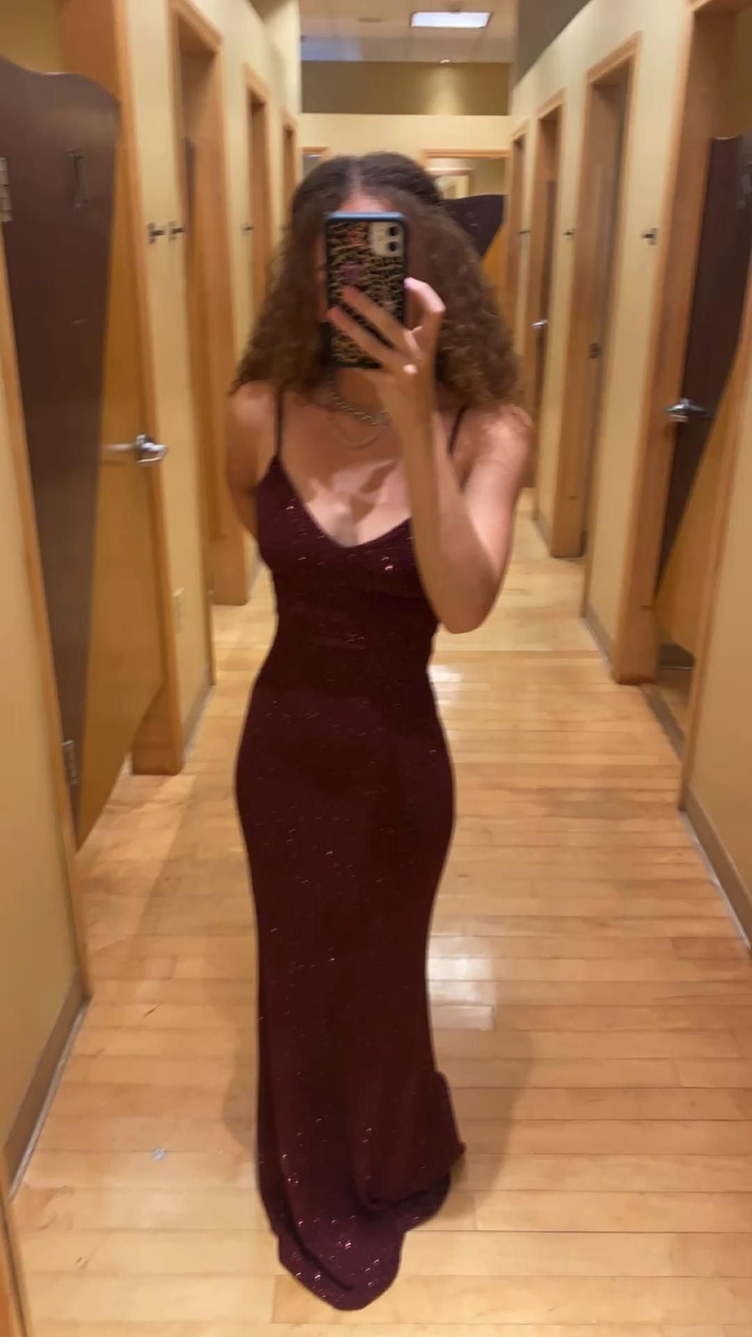 LTP0204,Sexy Burgundy Spaghetti Straps Low Neck Prom Dresses with Cross Back