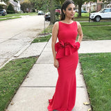 LTP0255,Red long bodycon sleeveless prom dresses
