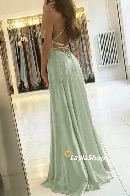 LTP0046,Charming sheath prom dress cross back side slit evening gown