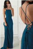 LTP0289,Long Prom Dress 2022 Evening Gown Cross Back Prom Dresses Sheath Party Gown