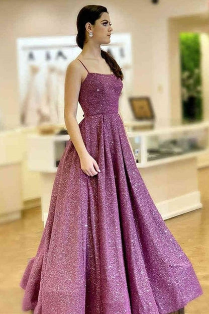 LTP0960,Stylish Backless Purple Sequins Long Prom Dress Purple Long Formal Evening Dresses