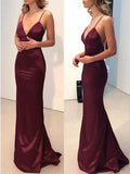 LTP0449,Sexy Prom Dress Red Spaghetti Straps Long Prom Evening Gown