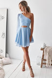 LTP1363,Short A-line sparkle winter formal dress short prom dress homecoming dress