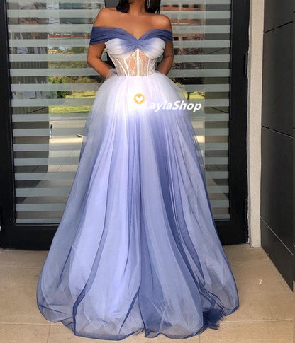 white and purple prom dress Purple With White Ball Gowns Ball Gown Purple And White Formal Dresses Lilac Tulle A Line