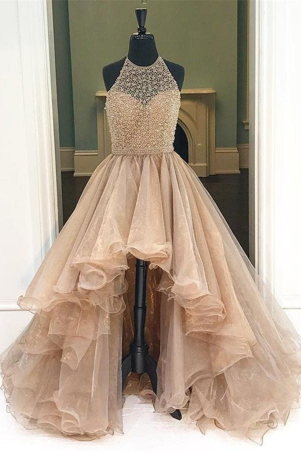 LTP0644,Halter Backless Modest Prom Dresses,Sparkly Prom Dresses,Prom Dresses,Princess Prom Dresses,Evening Dresses,Princess Prom Dresses,Party Dresses,Sweet 16 Dresses
