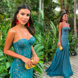 LTP1191,Sweetheart Prom Dresses,Lace Prom Evening Dresses,Mermaid Bodycon Party Dress