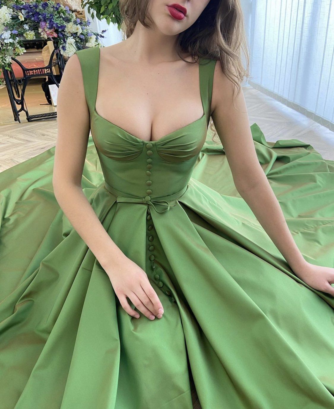 LTP0116,Straps Long A-line Green Satin Prom Dresses,Front Slit Prom Dresses,Elegant 2022 Prom Dresses,Cheap Prom Dresses