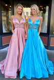 LTP0914,Cute beaded a-line prom dresses,spaghetti straps prom evening ball gown