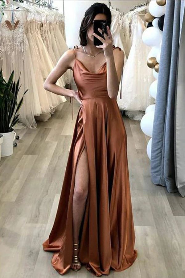 LTP1061,Simple prom dress,spaghetti straps long prom evening dresses