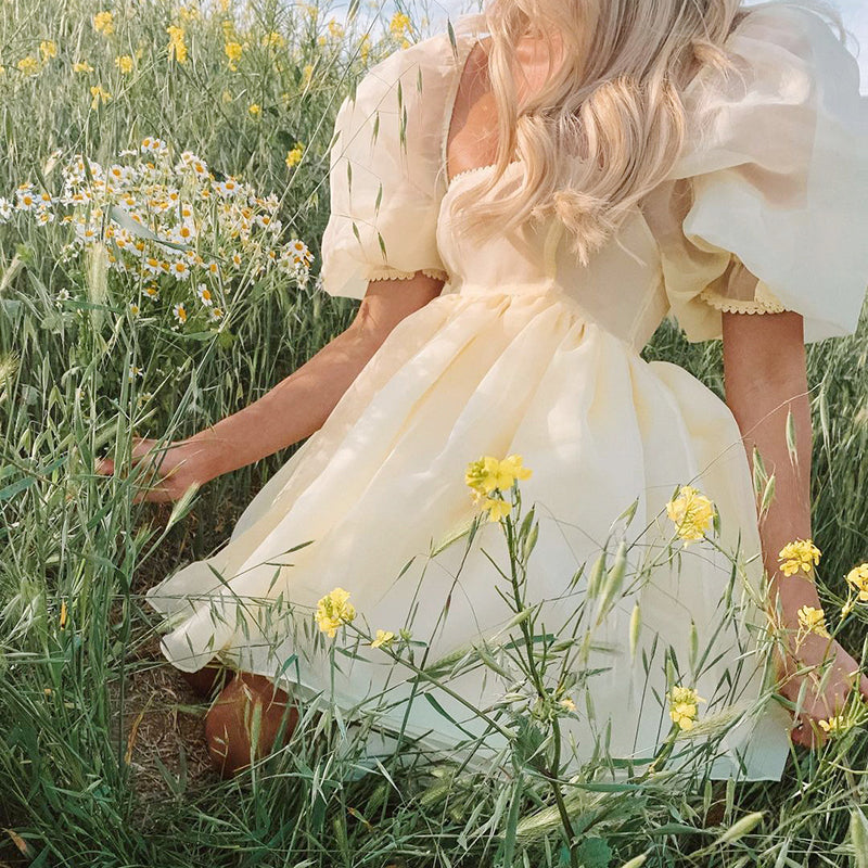 LTP1281,Pastel Yellow Organza Homecoming Dresses,Cute Hoco Dress – Laylatailor Shop