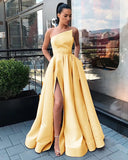 LTP1595,Charming satin a-line prom evening dresses long formal gown