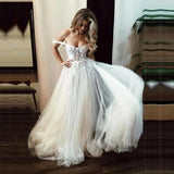 LTP0411,Chic white wedding dresses tulle long bridal gown off the shoulder wedding dress