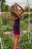 LTP1164,Spaghetti Straps Purple Tight Homecoming Dress