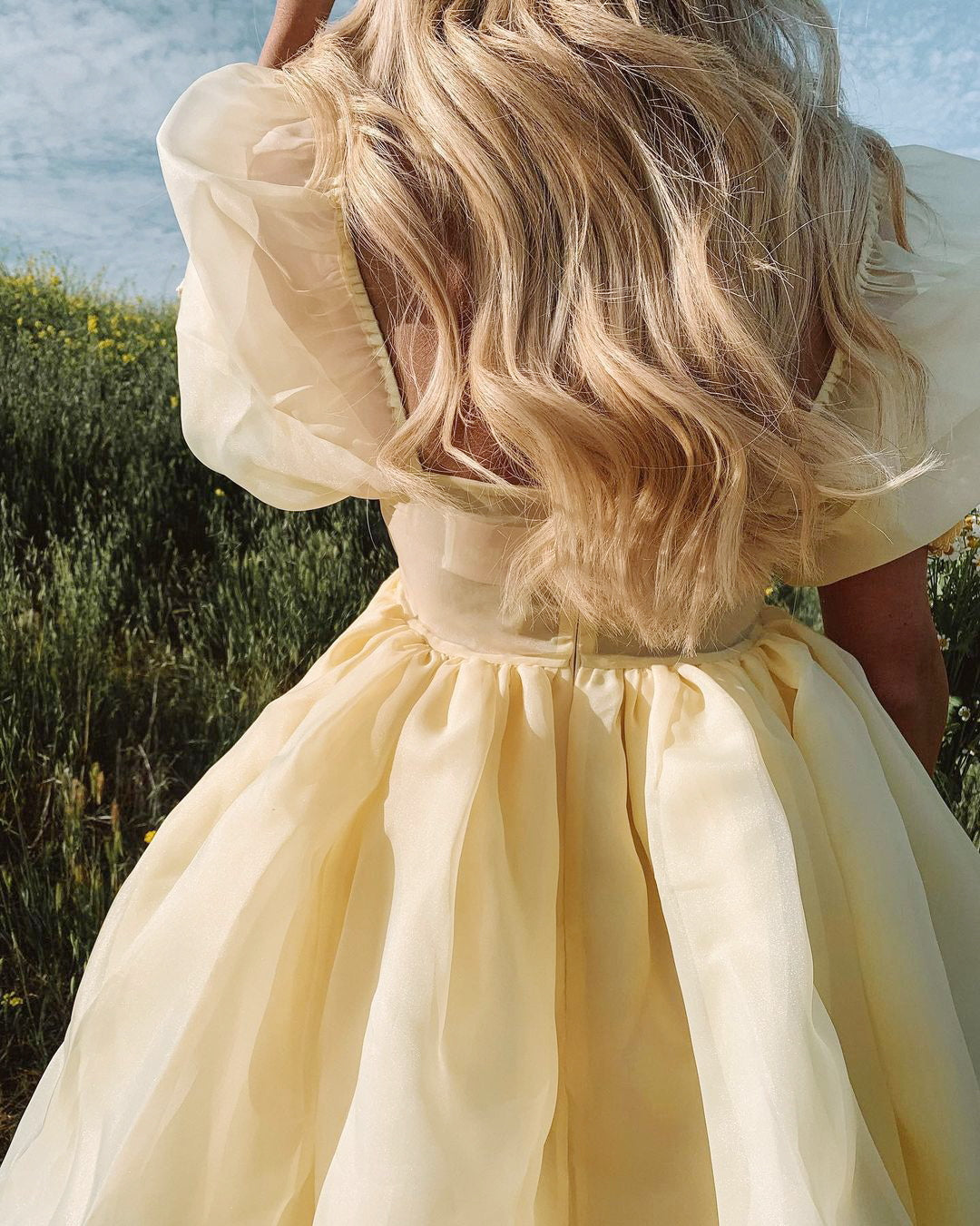 LTP1281,Pastel Yellow Organza Homecoming Dresses,Cute Hoco Dress – Laylatailor Shop