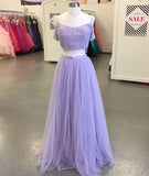 LTP0786,Lilac off the shoulder applique beaded long prom evening dresses