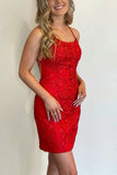 LTP1158,Adorable lace beaded tight cross back homecoming prom dresses