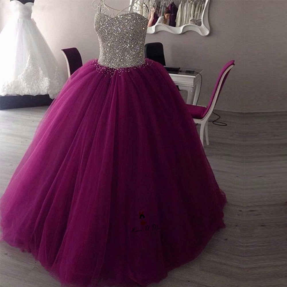 LTP0639,Sweetheart Ball Gown Prom Dresses,Quinceanera Dresses,Beaded Lace Up Prom Gowns,Long Prom Dress,Evening Dresses