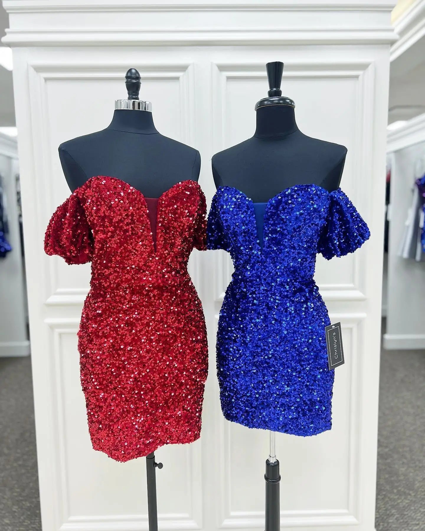LTP1475,Sparkle off the shoulder homecoming dresses tight