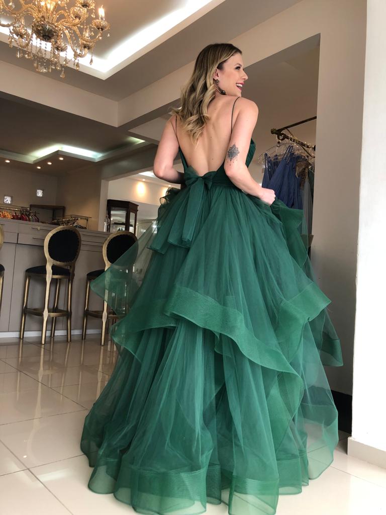 LTP1183,Emerald Green Tulle Prom Dresses,Ruffles A-Line Birthday Gown Laylatailor Shop LTP1183,Emerald Green Tulle Prom Dresses,Ruffles A-Line Birthday Gown Laylatailor Shop