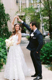 LTP1122,Charming white v-neck wedding dresses,v-neck bridal wedding gown