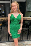 LTP1469,Sexy Green Homecoming Dresses Short Hoco Dress