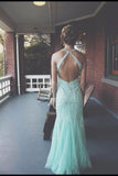 LTP0234,Custom Made A line Open Back Prom Dresses Backless Prom Dresses Beaded Formal Dresses Open Back Evening Dresses